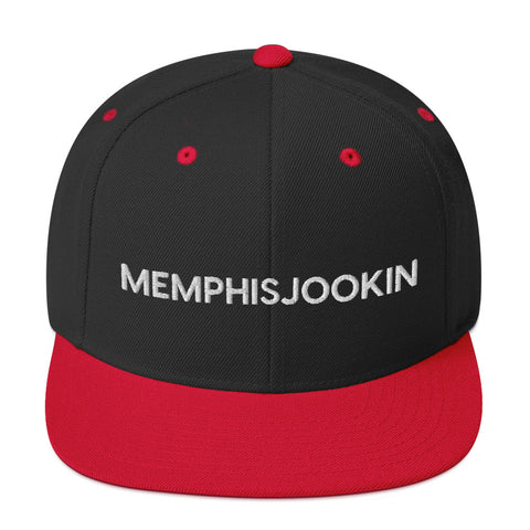 Memphis Jookin Snapback Hat (Black/Red)