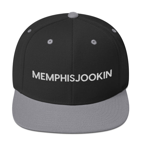 Memphis Jookin Snapback Hat (Black/Silver)