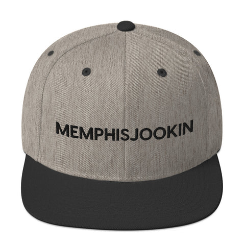 Memphis Jookin Snapback Hat (Grey/Black)